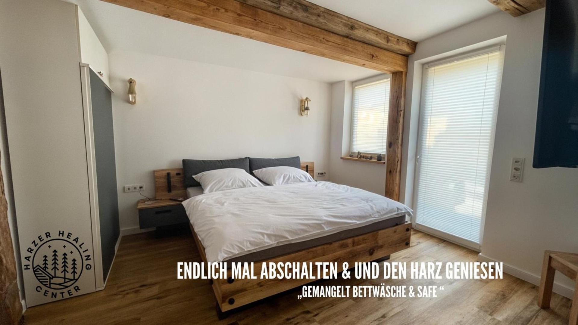 Harzer Healing Center 2024 Gemuetliche Landhauswohnung Mit Fussbodenheizung,Xxl Kochinsel,Xxl Regenduschen,Modern,Hochwertig,Persoenlich,Vollausgestattet Elbingerode  Εξωτερικό φωτογραφία